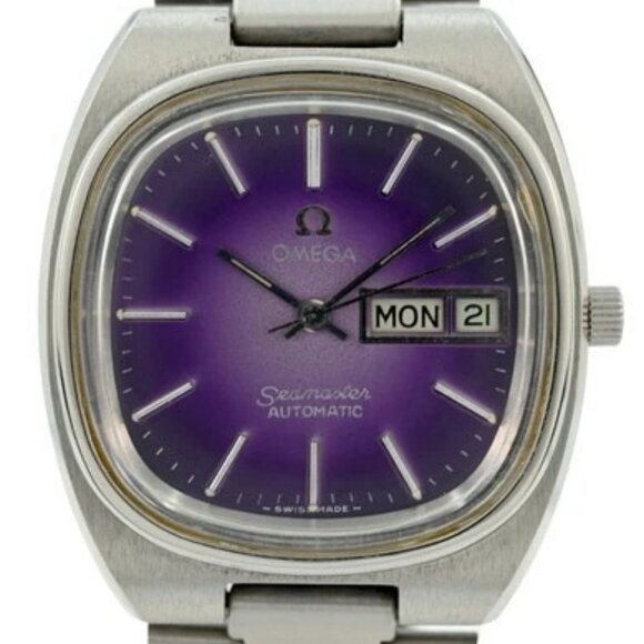 Omega 36mm Men's Vintage Seamaster TV Case Purple Dial 1020 Watch Ref: 166.0213! - Picture 2 of 9